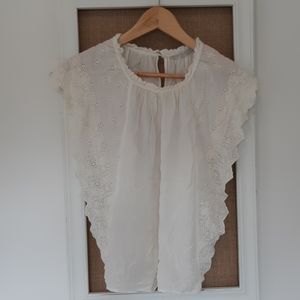 Zara Trafaluc Cream Blouse, Size S